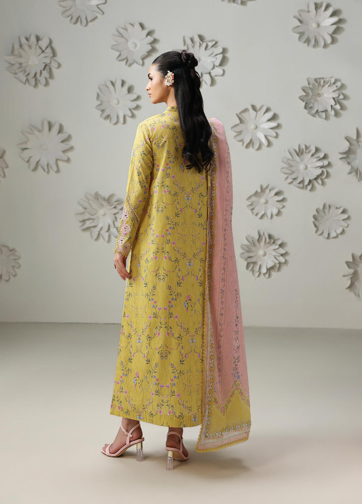 Q Prints by Qalamkar Unstitched Printed Lawn 3 Piece Suit QLK26UQL AREEJ QQP-03 (B) - Summer Collection