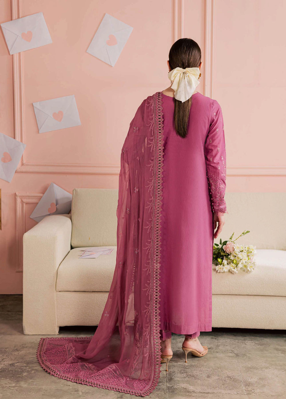 Feya by Nureh Unstitched Embroidered Lawn 3 Piece Suit NU26UFEL FE-13 - Eid Collection