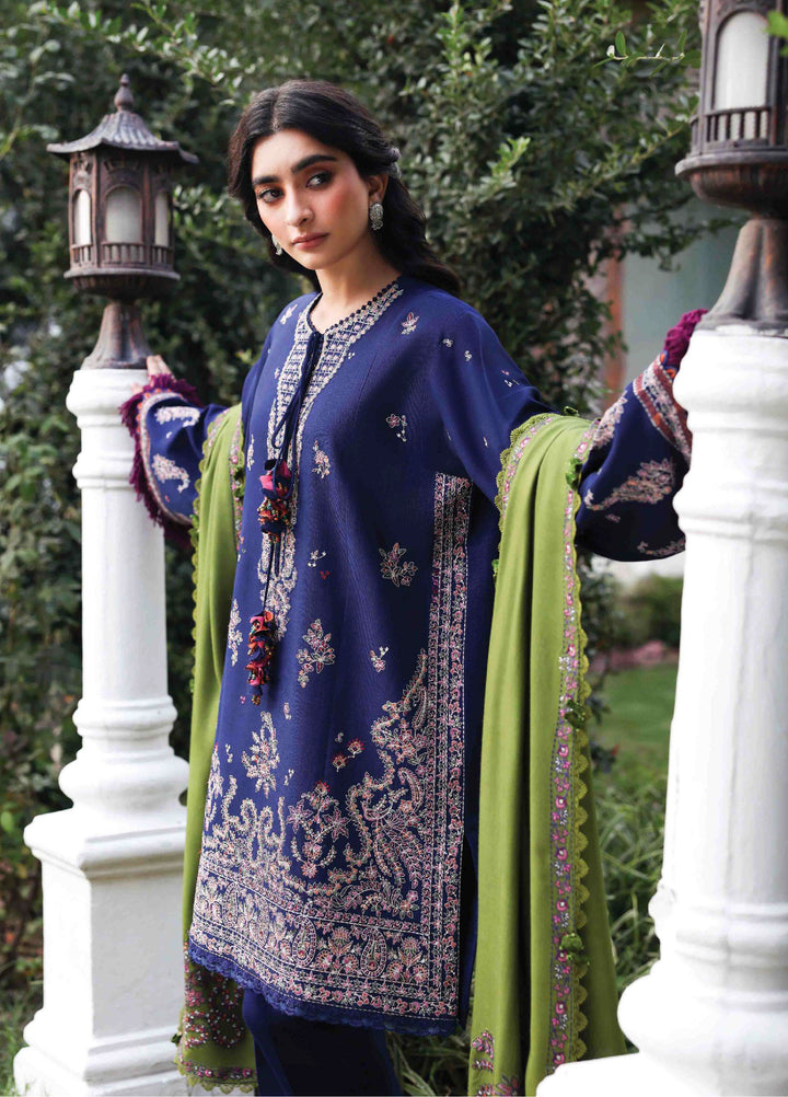 Amaris by Republic Womenswear Unstitched Luxury Shawl Khaddar Embroidered Suits 3 Piece RW25AS D-1 - Winter Collection