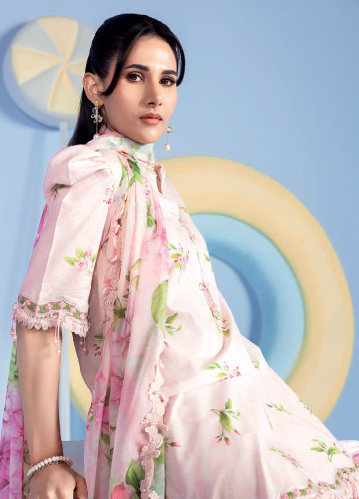 M Basics by Maria B Unstitched Embroidered Lawn 3 Piece Suit MB26UMB MB-CUSV13-15A - Summer Collection