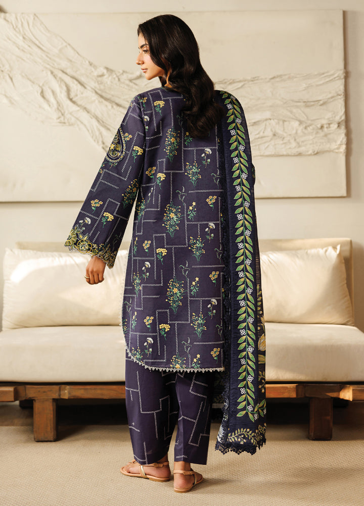 Leila by Mahnur Unstitched Embroidered Lawn 3 Piece Suit MN26ULL L-01 - Summer Collection