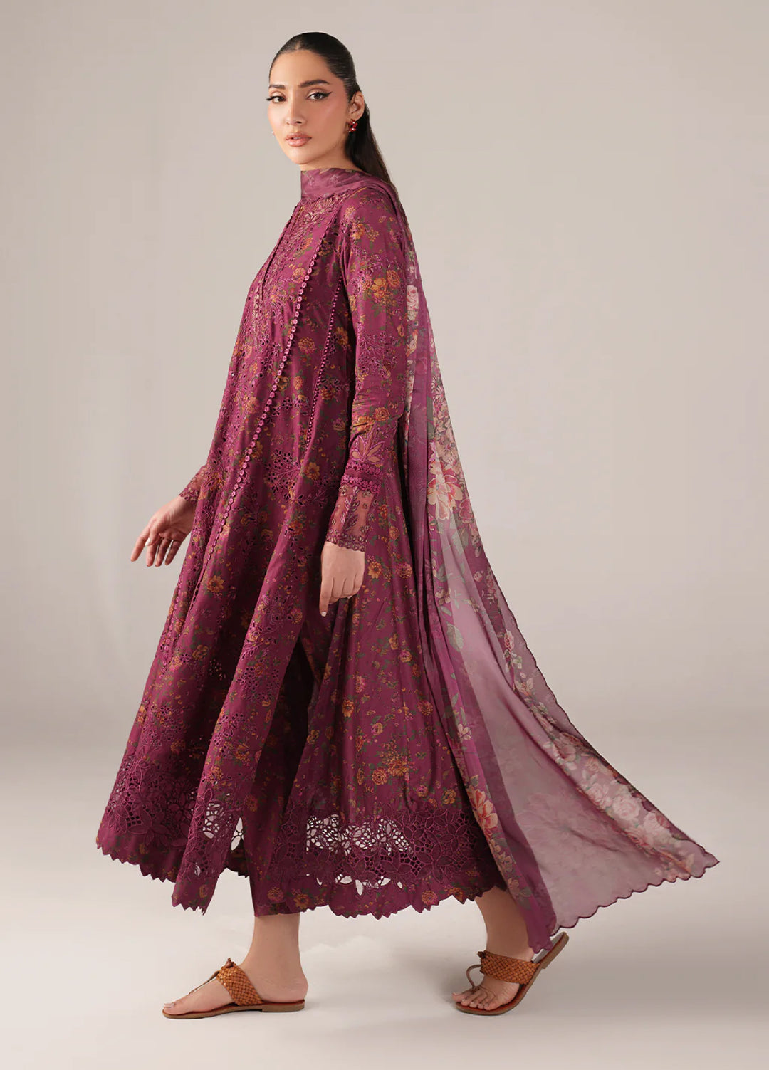 Iznik Unstitched Embroidered Lawn 3 Piece Suit IZ26US SS-04 - Summer Collection