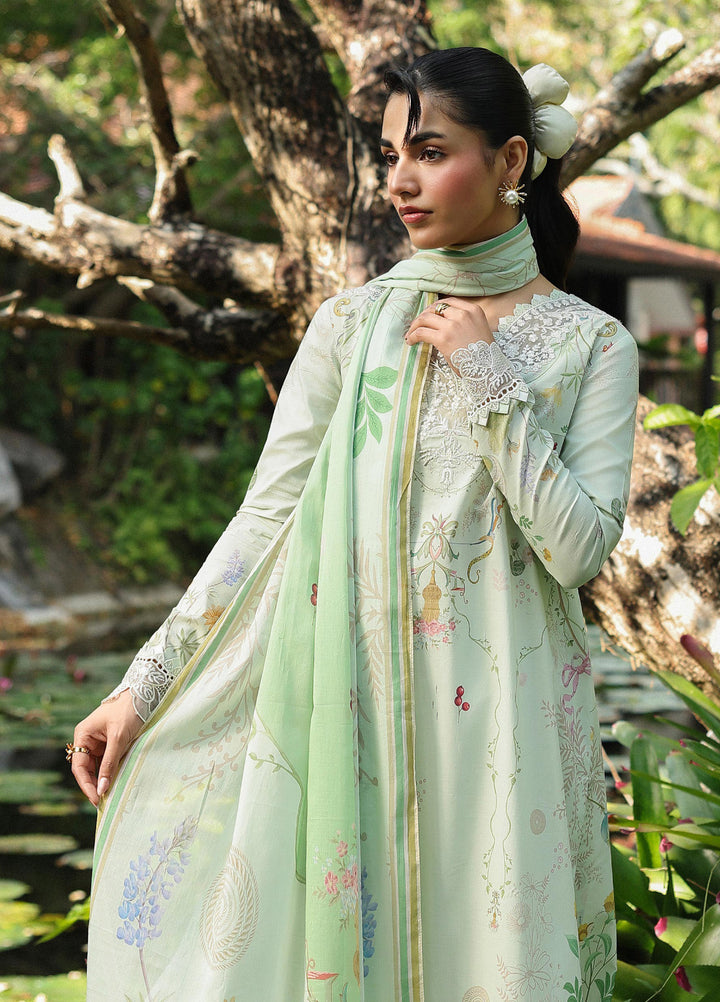 Q Prints by Qalamkar Unstitched Lawn Printed 3 Piece Suit QLK26QP Neve - Summer Collection