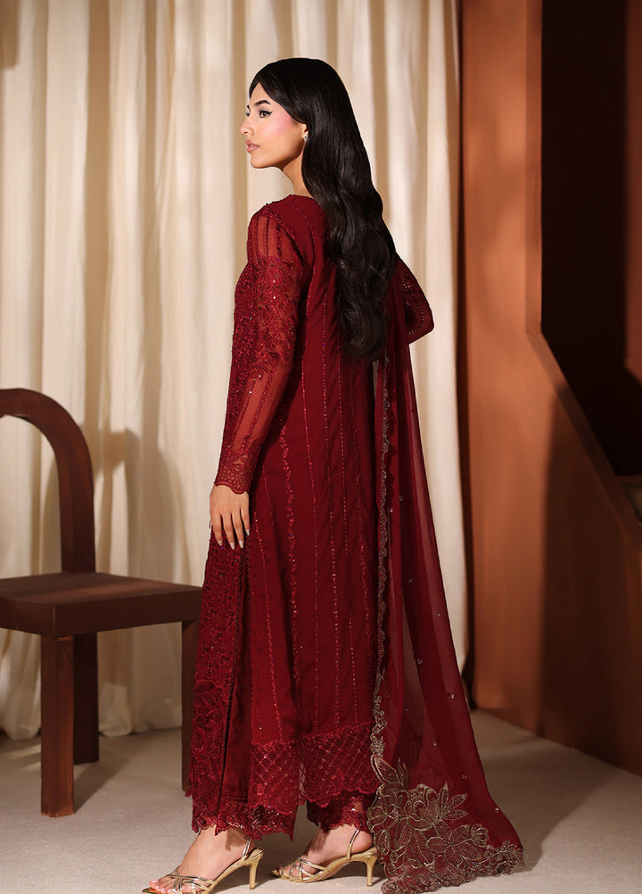 Azure Unstitched Embroidered Chiffon 3 Piece Suit AZ26ULC Cherry Blossom - Festive Collection
