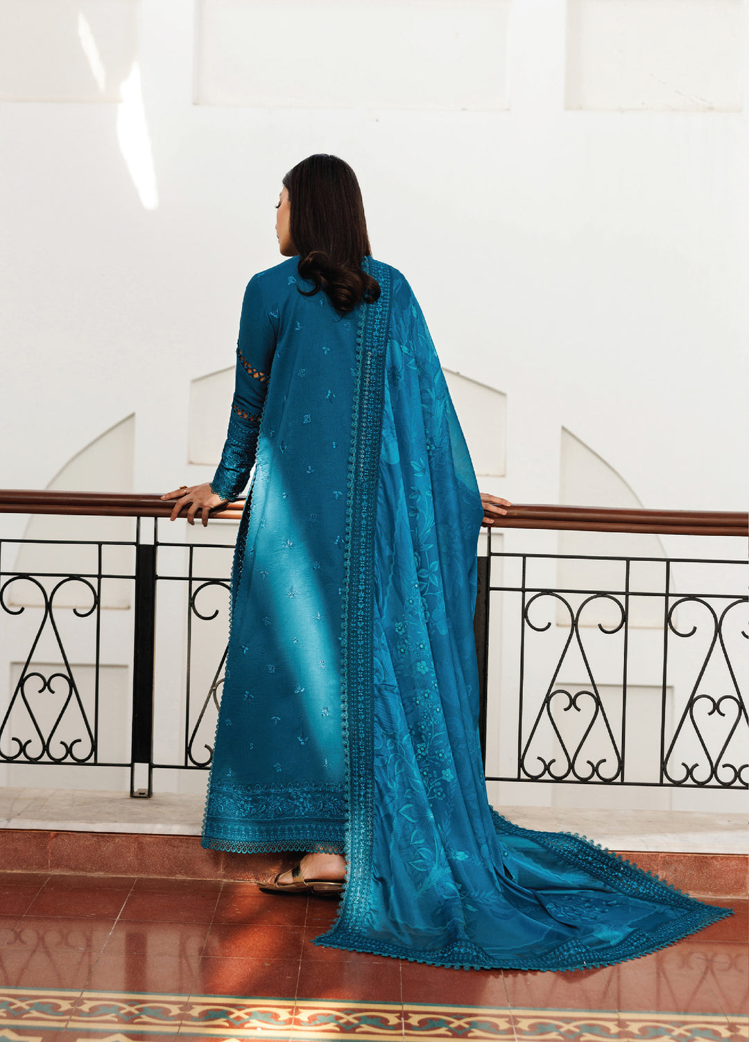 Mirabelle by Emaan Adeel Unstitched Embroidered Luxury Lawn 3 Piece Suit EA26UML D4 Floraison - Festive Collection