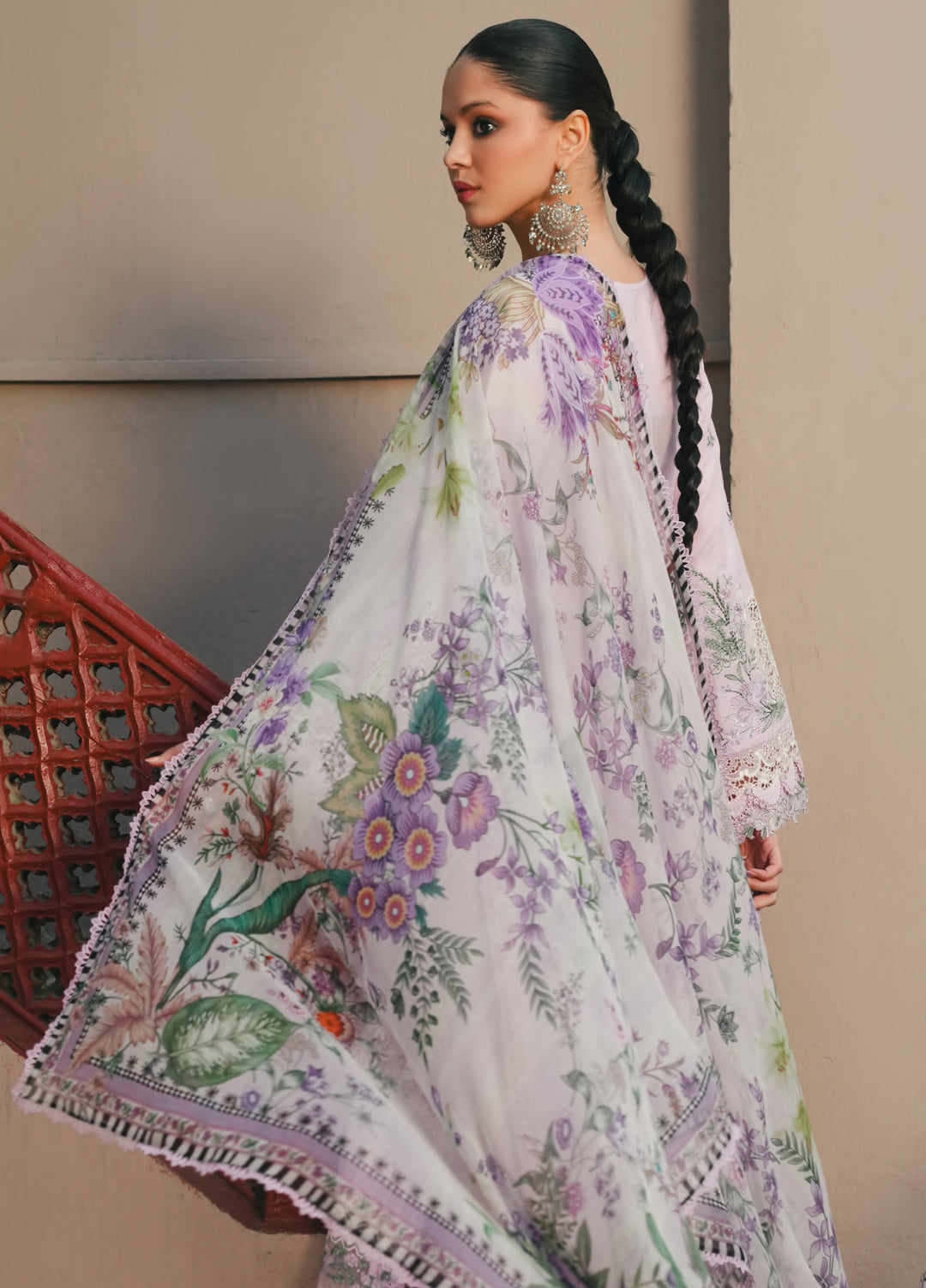 Ek Fasana by Kahf Premium Unstitched Embroidered Luxury Lawn 3 Piece Suit KHF26UFL KLB 4A MEHAK - Festive Collection