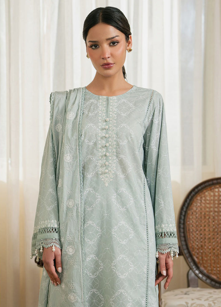 Mahiri by Cross Stitch Unstitched Embroidered Lawn 3 Piece Suit CS26UM D-6 SAGE REVERIE - Summer Collection