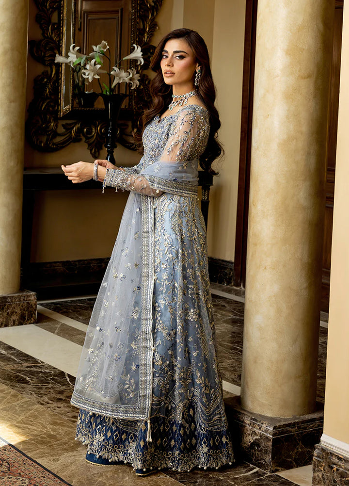 Darling by Mushq Unstitched Embroidered Net 4 Piece Suits MU25DW Kiara - Wedding Collection