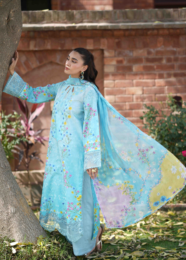 Summer Lines by Neeshay Unstitched Printed Lawn 3 Piece Suit NSH26ULS CELESTIA - Eid Collection