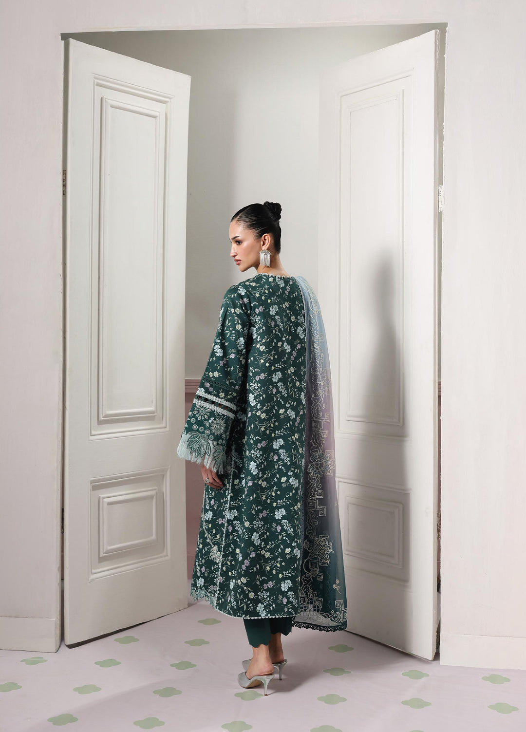 Q Prints by Qalamkar Unstitched Printed Lawn 3 Piece Suit QLK26UQL DIANE QQP-09 (B) - Summer Collection