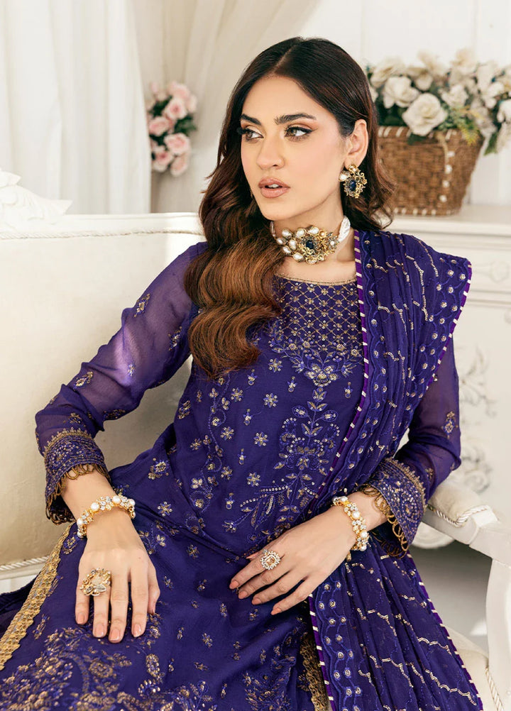 Signature by Salitex Embroidered Chiffon Suits Unstitched 3 Piece SUNS7CH046UT - Summer Collection