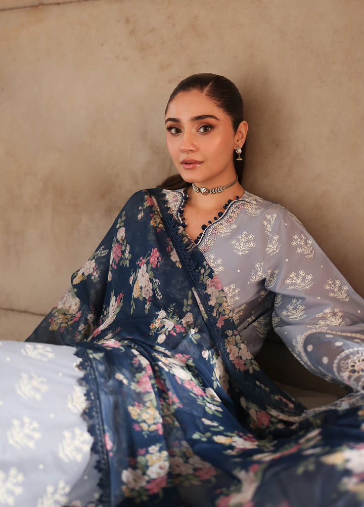 Cross Stitch Unstitched Embroidered Premium Lawn 3 Piece Suit CS26UCPL D13 DREAM FLINT - Eid Collection