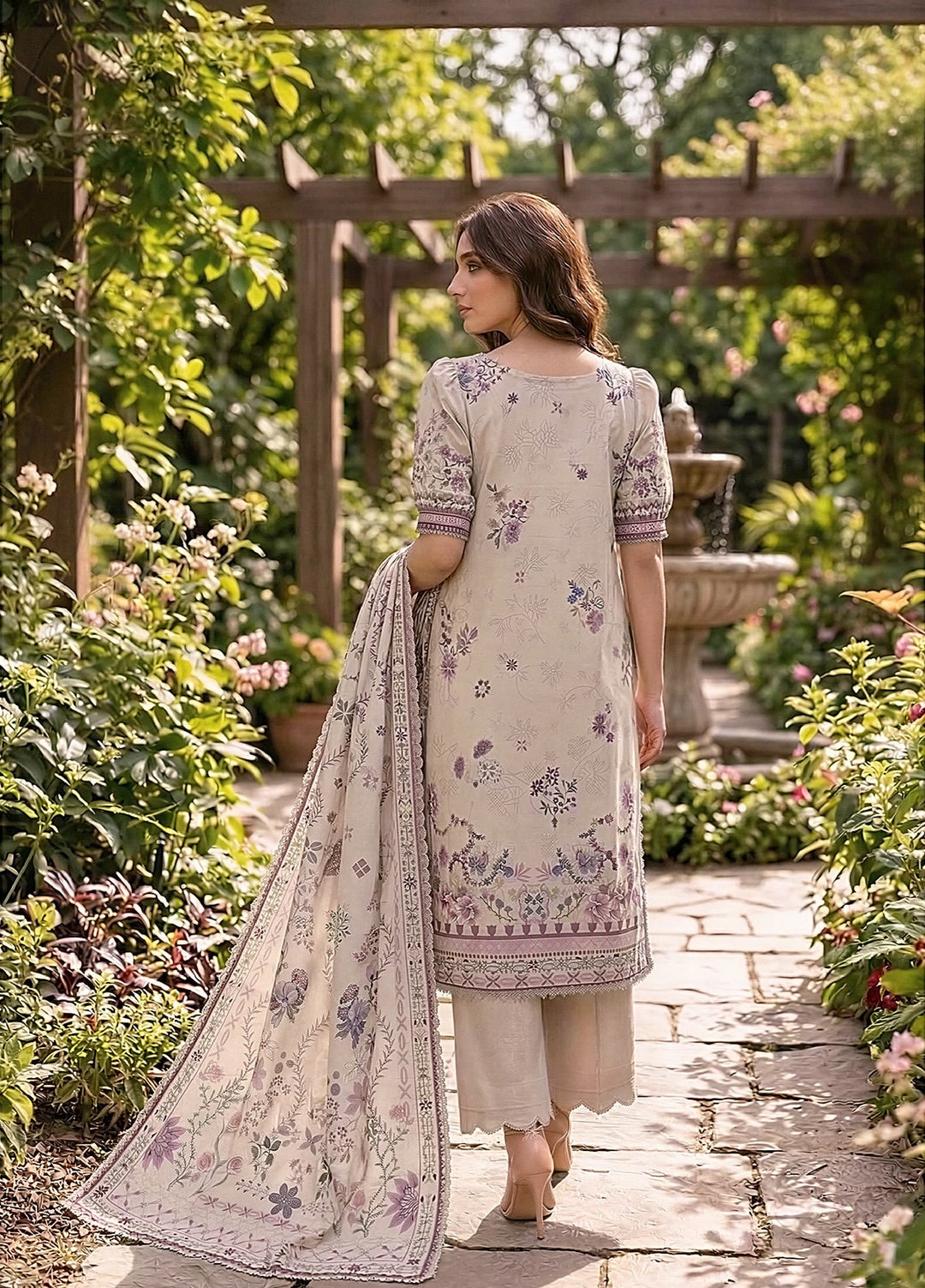 Zync by Florent Unstitched Printed Lawn 3 Piece Suit FL26UZPL FZ-01 - Summer Collection