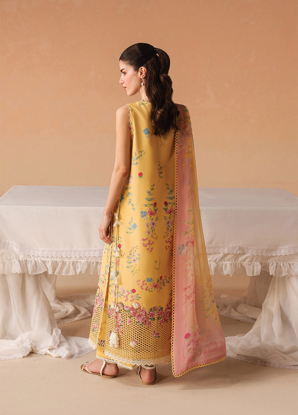 Haze A Prints by Afrozeh Unstitched Printed Lawn 3 Piece Suit AF26UAP Evania Yellow FWU-102 - Summer Collection