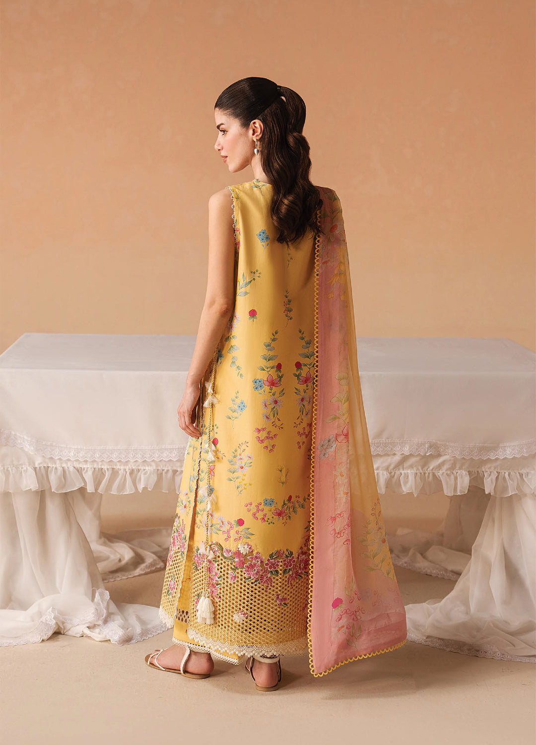 Haze A Prints by Afrozeh Unstitched Printed Lawn 3 Piece Suit AF26UAP Evania Yellow FWU-102 - Summer Collection