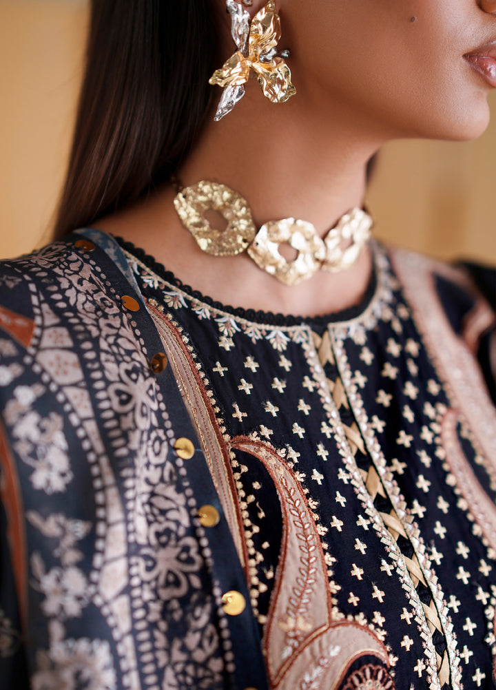 Amour by Bin Ilyas Unstitched Embroidered Lawn 3 Piece Suit BI26ULA 185B - Festive Collection