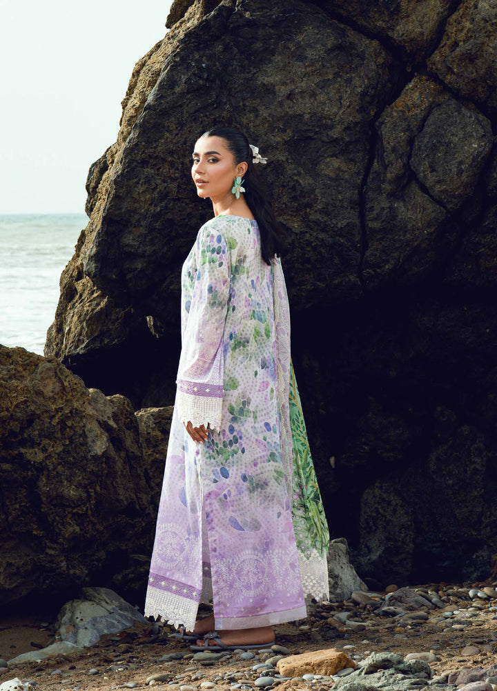 Gardenia by Nureh Unstitched Embroidered Lawn 3 Piece Suit NU26UGL NSG-200 - Summer Collection