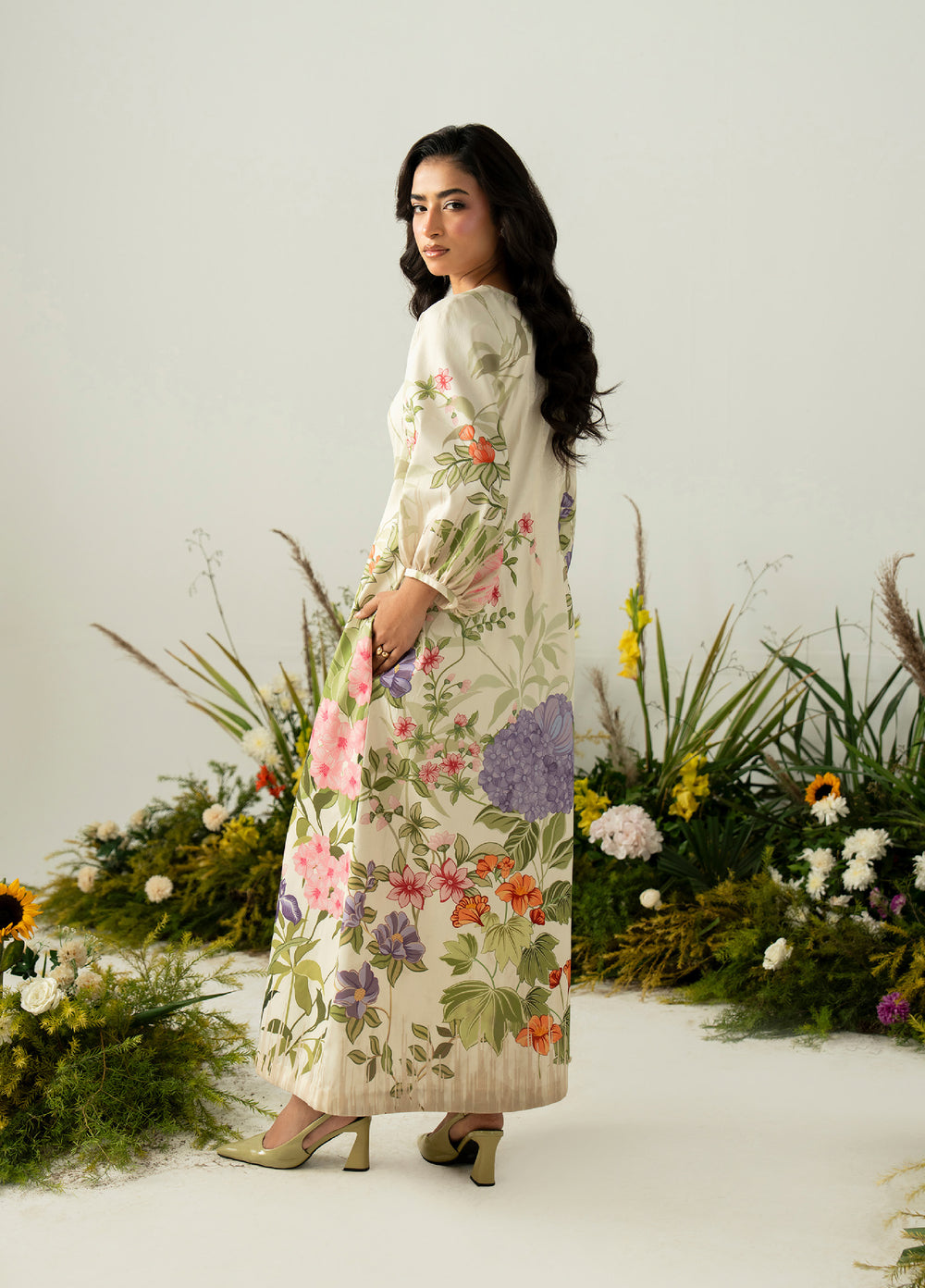 Folds by Zarposh RTW Printed Crepe 2 Piece Suit ZR26PF AERIS - Casual Collection