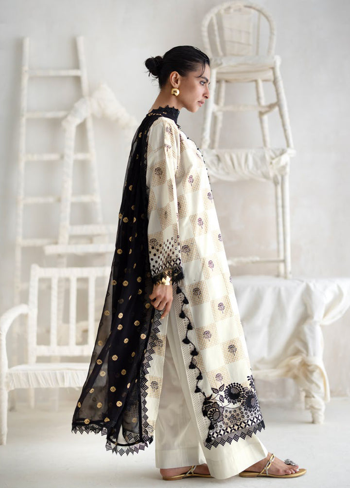 The Luxe by Gul Ahmed Unstitched Embroidered Slub 3 Piece Suit GA26ULL Royal Fleur SP 52066 - Casual Collection