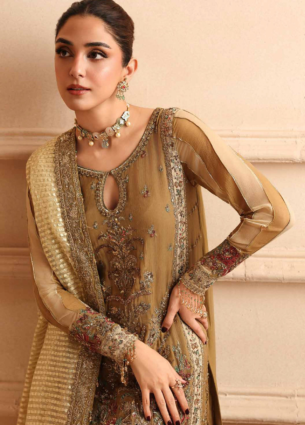 Dastan E Jashan by Charizma Unstitched Embroidered Chiffon 3 Piece Suit CHR26UDJ DJW6-06 - Festive Collection
