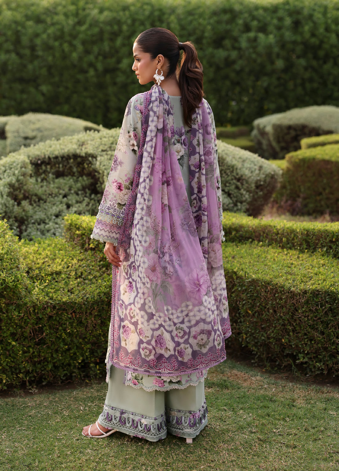 Belladore by Elaf Premium Unstitched Printed Lawn 3 Piece Suit EL26ULB Castella EPA-6A - Summer Collection