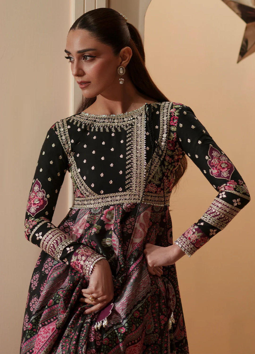 Mashriq by Bin Ilyas Unstitched Embroidered Lawn 3 Piece Suit BI26UML D115B - Festive Collection