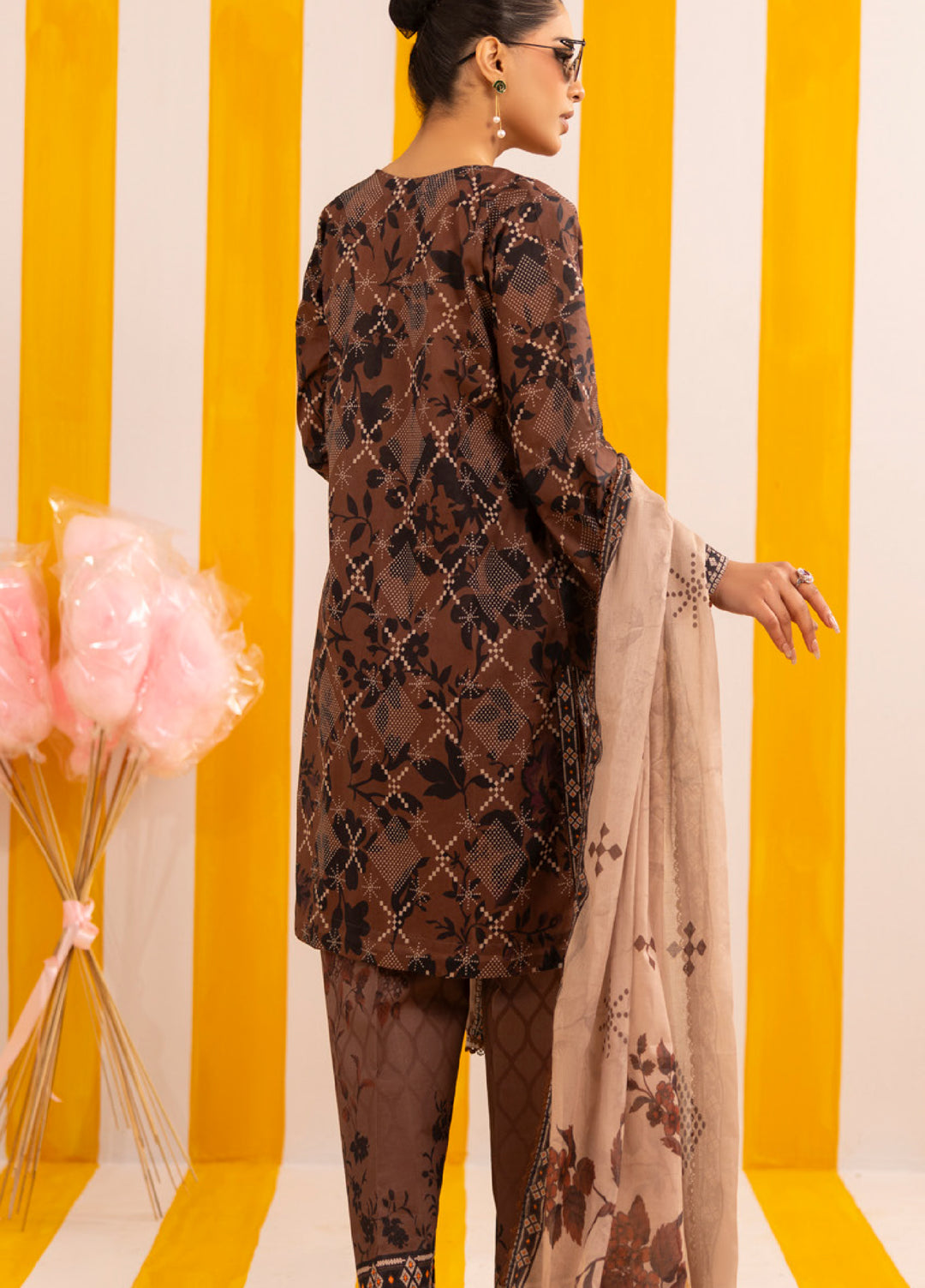 Coco Popup by Al Zohaib Unstitched Printed Lawn 3 Piece Suit AZ26UCP D-10 - Summer Collection