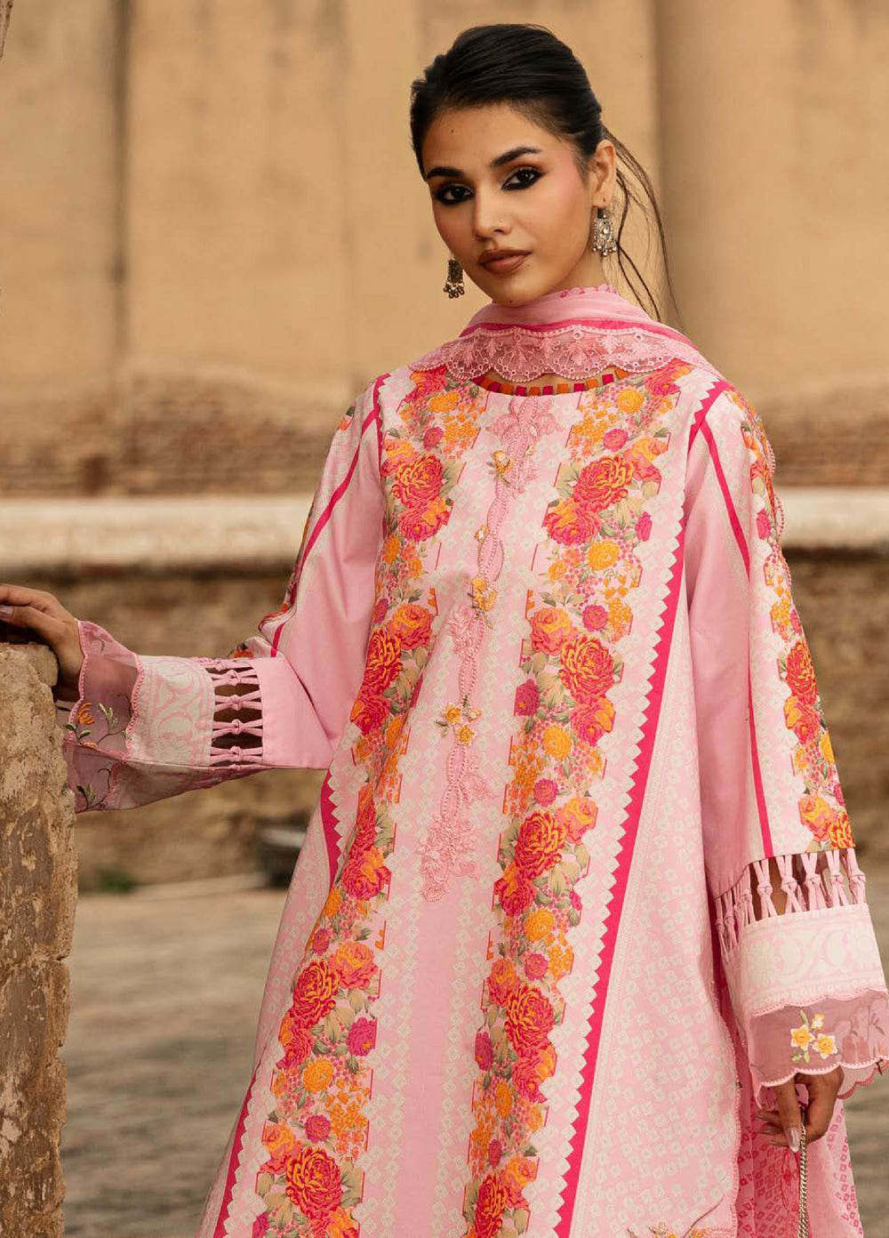 Combination by Charizma Unstitched Embroidered Lawn 3 Piece Suit CHR26UCL CC6-26 - Festive Collection