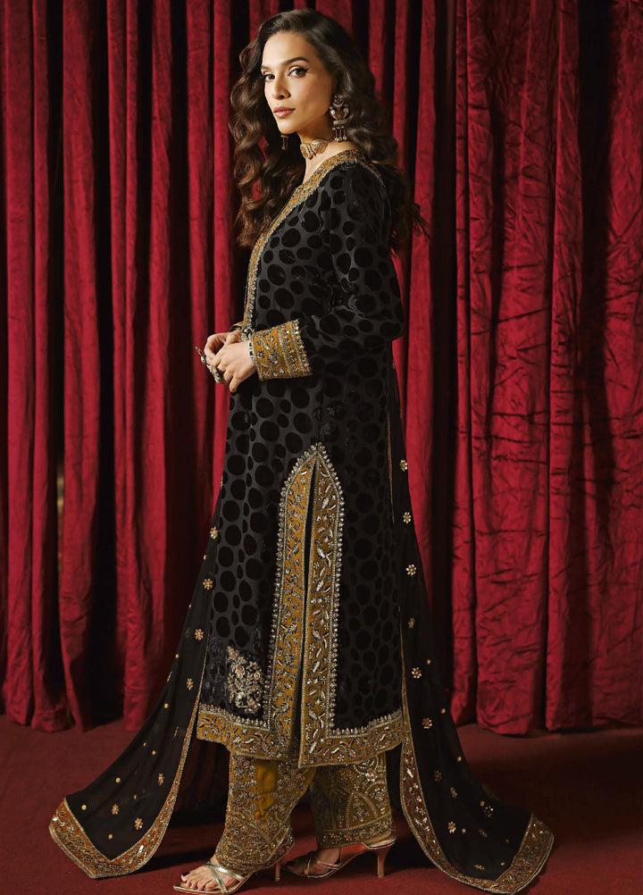 Signora by Charizma Unstitched Velvet Embroidered Suits 3 Piece CRZ25SV CVT5-14 - Festive Collection