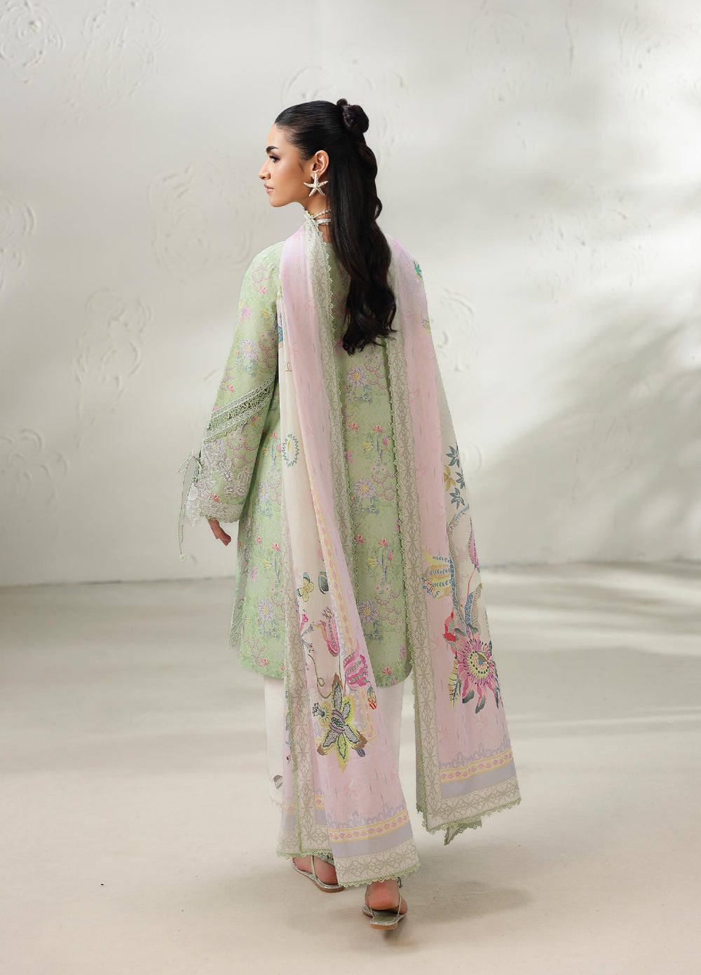 Q Prints by Qalamkar Unstitched Printed Lawn 3 Piece Suit QLK26UQL TALYA QQP-01 (A) - Summer Collection