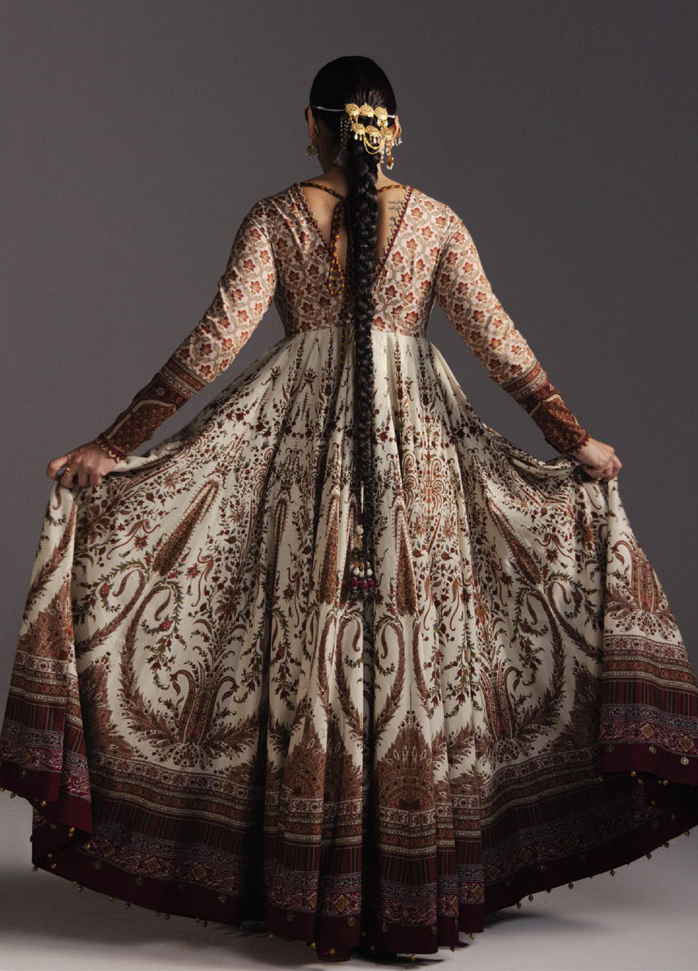 Anarkali by Zara Shahjahan Unstitched Embroidered Lawn 3 Piece Suit ZS26UAL D-03 SHAHKAR - Eid Collection