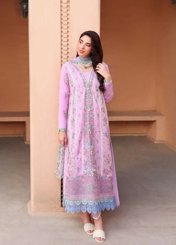 Summer Reverie by Roheenaz Unstitched Embroidered Lawn 3 Piece Suit RN26USR D-5 ARDOR - Festive Collection