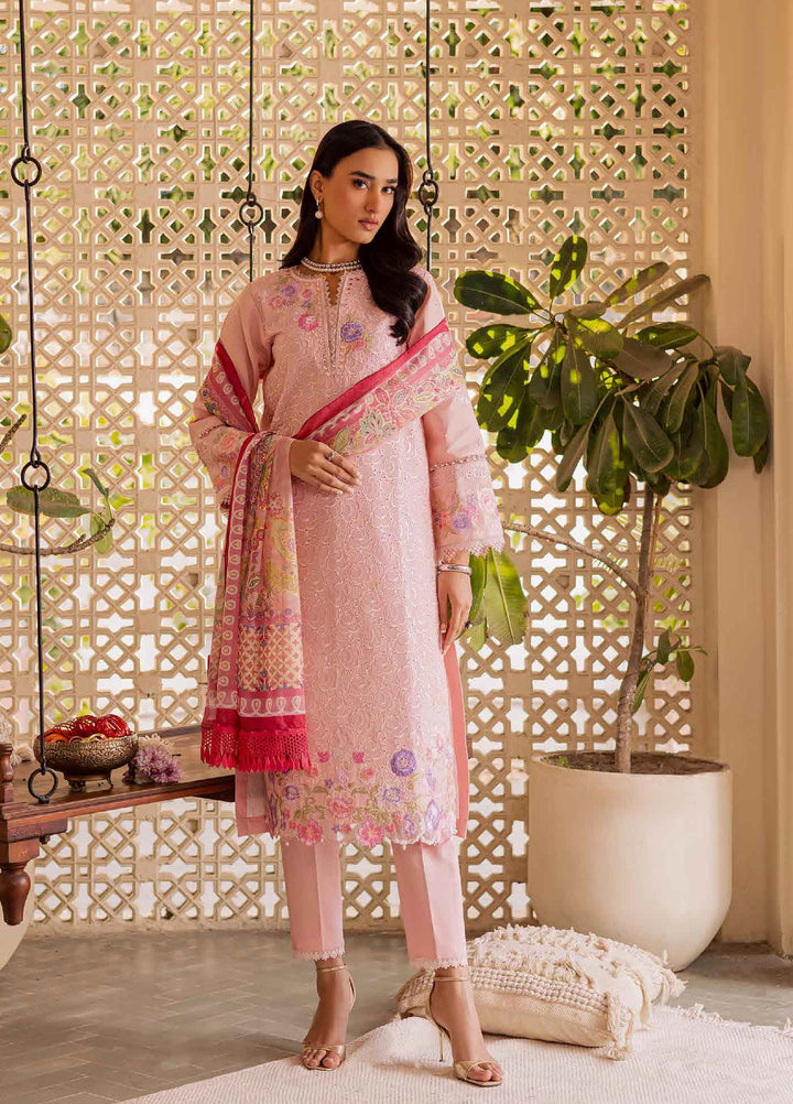 Selene by RajBari Unstitched Embroidered Lawn 3 Piece Suit RB26USL Noore - Festive Collection