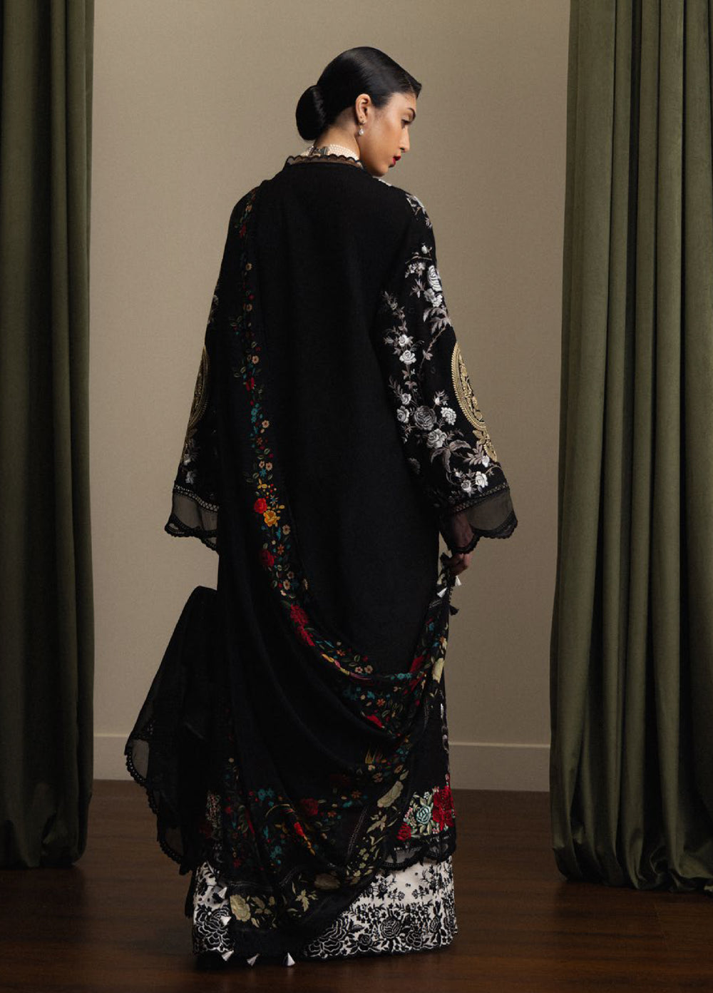 Satori by Zara Shahjahan Unstitched Embroidered Lawn 3 Piece Suit ZS26USL D-10 TAKUMI - Summer Collection