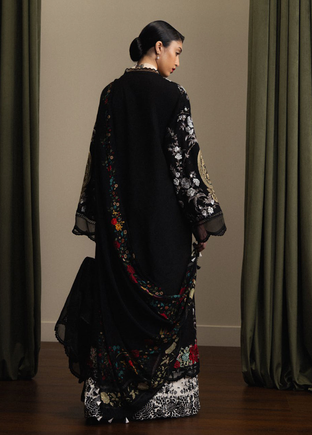 Satori by Zara Shahjahan Unstitched Embroidered Lawn 3 Piece Suit ZS26USL D-10 TAKUMI - Summer Collection