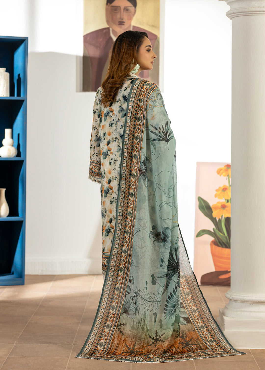 Salina by Regalia Textiles Unstitched Digital Printed Lawn 3 Piece Suit RG26SUVIII D-3 - Summer Collection