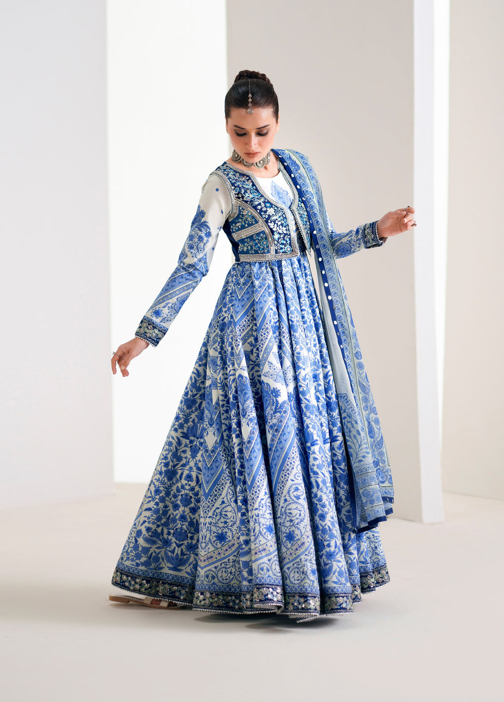 Amour by Bin Ilyas Unstitched Printed Lawn 3 Piece Suit BI26ULA 188A - Festive Collection