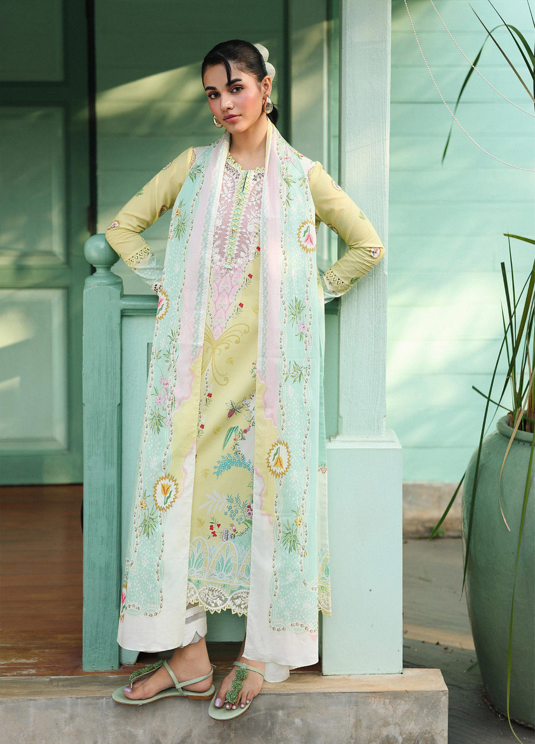 Q Prints by Qalamkar Unstitched Lawn Printed 3 Piece Suit QLK26QP Jovie - Summer Collection