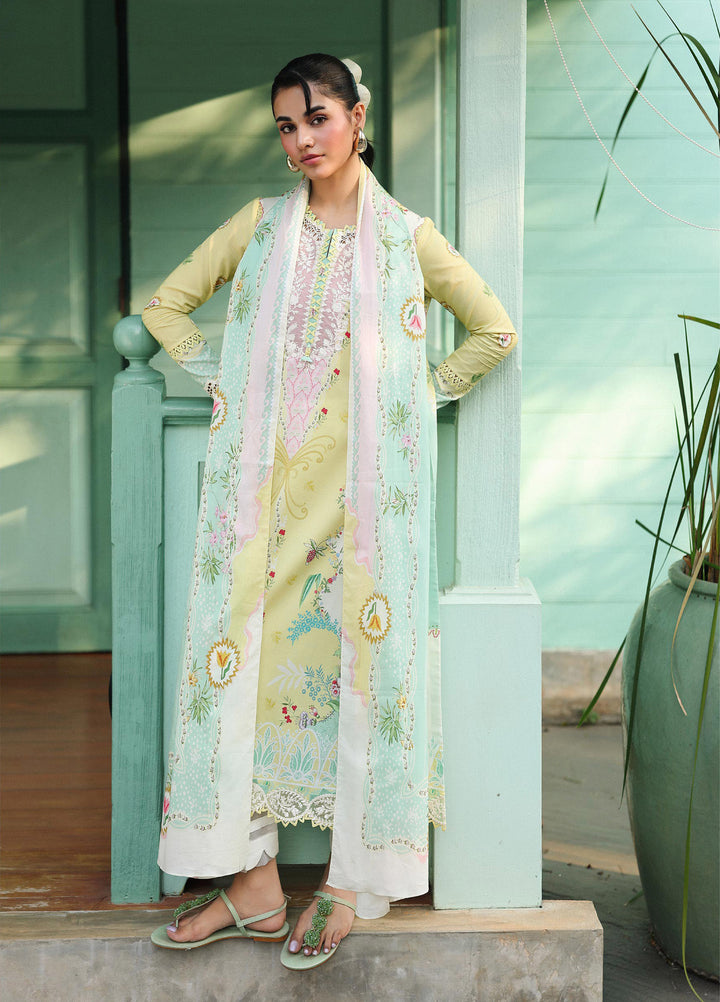 Q Prints by Qalamkar Unstitched Lawn Printed 3 Piece Suit QLK26QP Jovie - Summer Collection