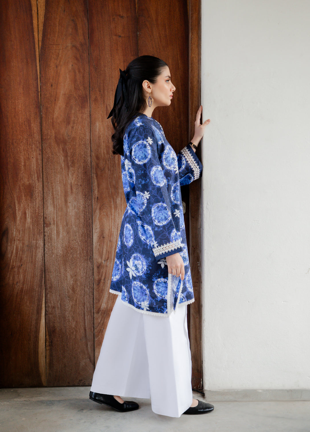 Sahar Unstitched Printed Cambric 1 Piece Shirt SS1-26-31 Moonlit Indigo - Summer Collection