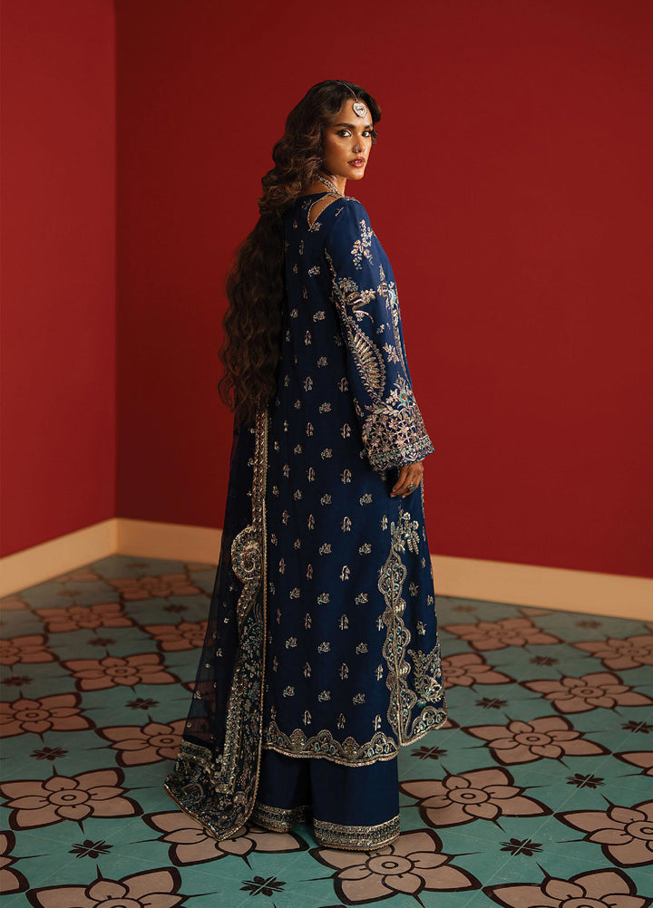 Divani by Afrozeh Unstitched Raw Silk Embroidered 3 Piece Suits AF25DS AS-25-06 Mahveen - Festive Collection