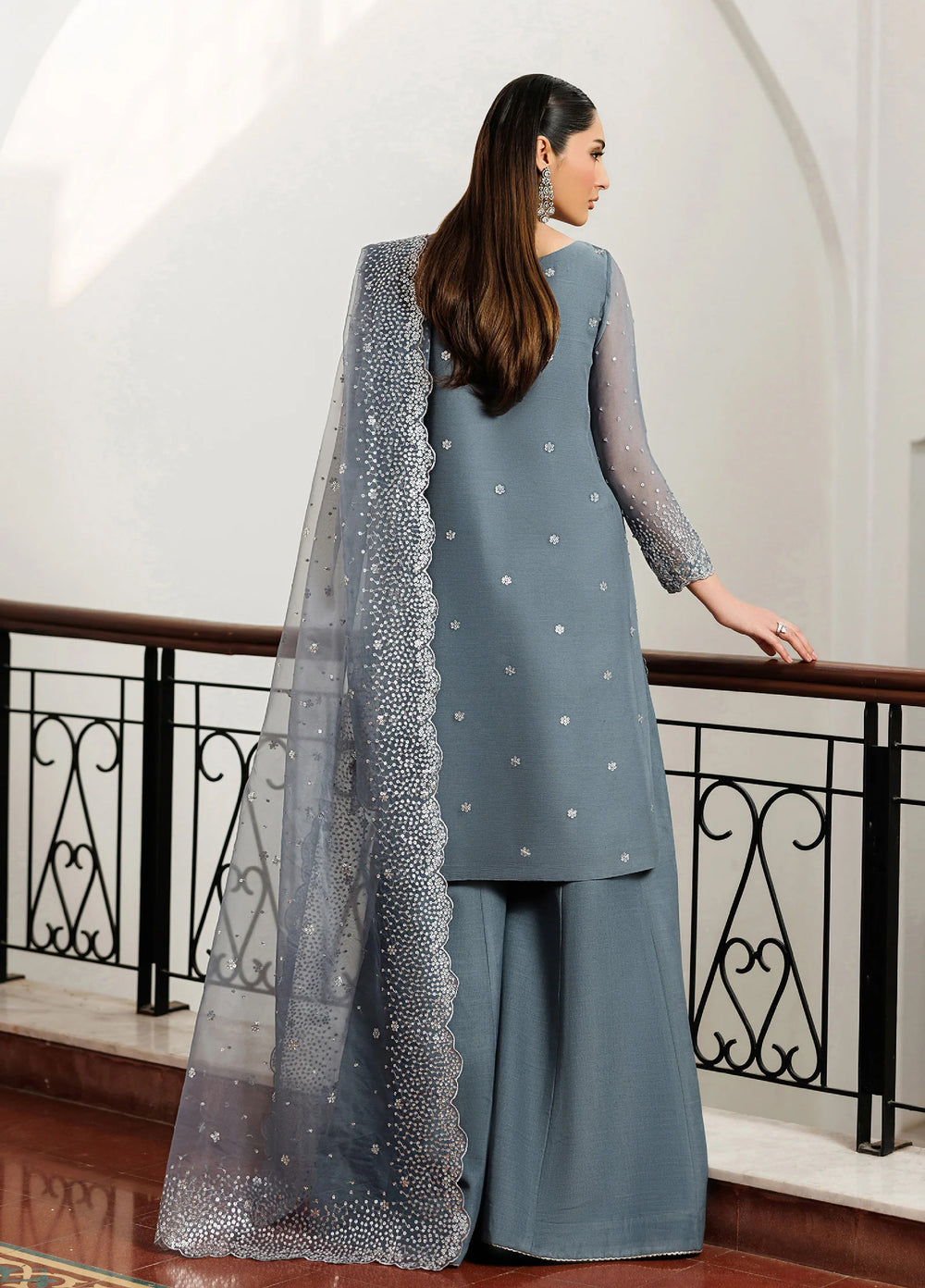 Nourah by Zarif Unstitched Embroidered Chiffon 3 Piece Suit ZR26UCN Nourah Zarmina ZF/ZQH/ZARMINA 05 - Festive Collection