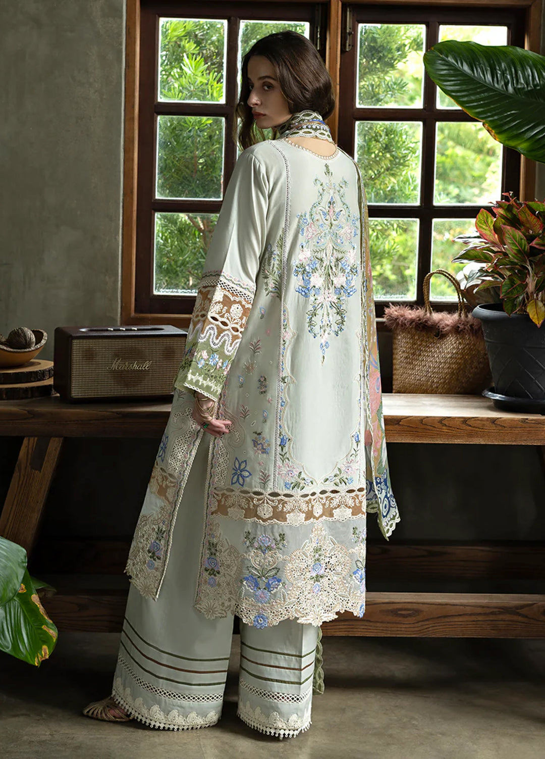 Mon Tresor by Esmel Unstitched Embroidered Luxury Lawn 3 Piece Suit EML26UMT D8-Perla - Summer Collection