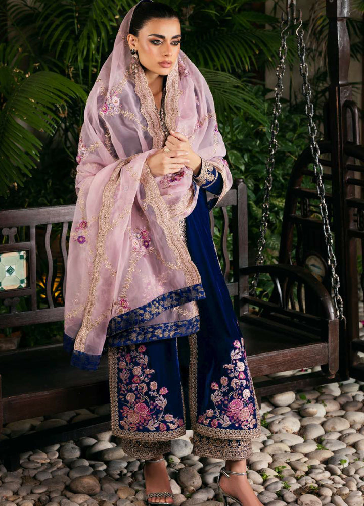 Zainab Chottani Unstitched Velvet Embroidered 3 Piece ZC25UV Meher - Festive Collection