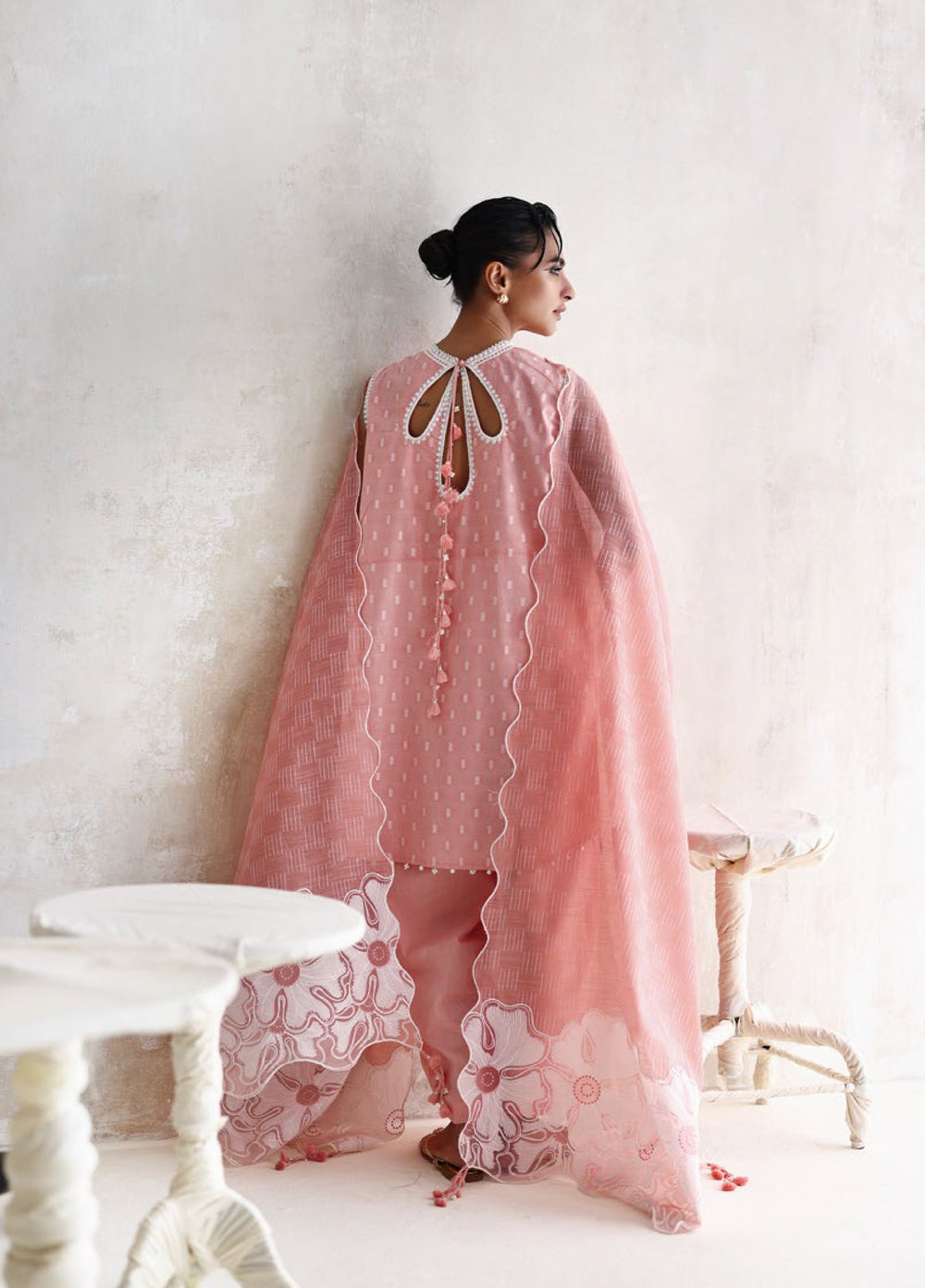 The Luxe by Gul Ahmed Unstitched Embroidered Jacquard 3 Piece Suit GA26ULL Velvet Rose SP 62013 - Casual Collection