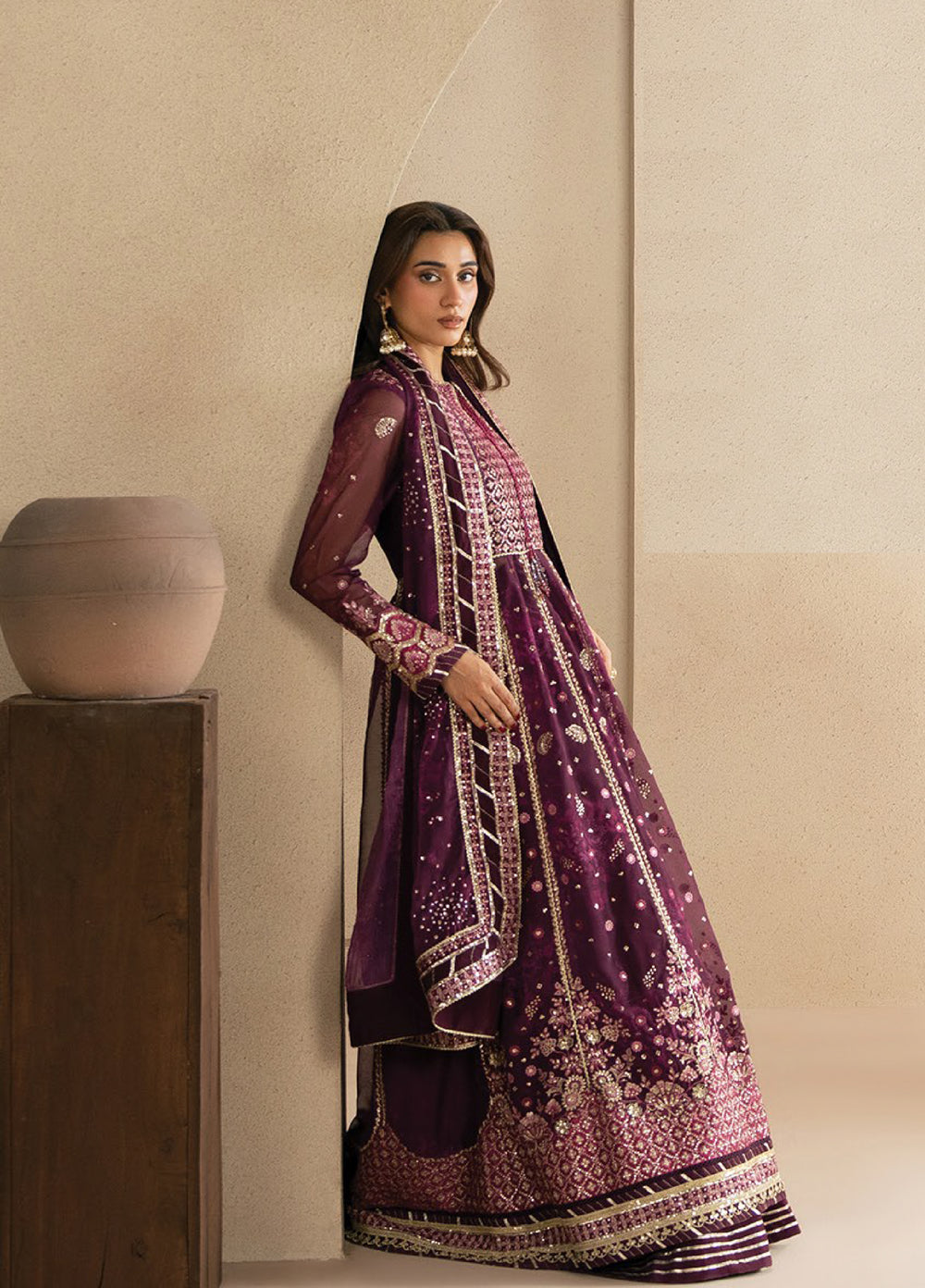 Neoma by Xenia Formals Unstitched Embroidered Chiffon 3 Piece Suit XE26UNF Yawi 01 - Festive Collection