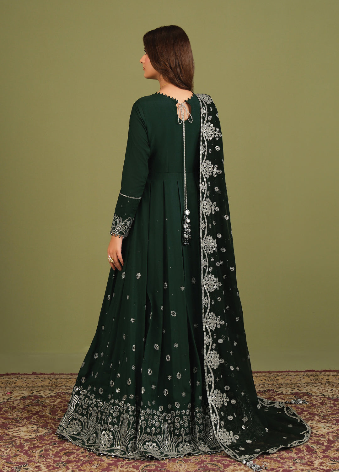 Alizeh Luxe Unstitched Raw Silk Embroidered 3 Piece Suit AFB26UL D-06 Alice - Winter Collection