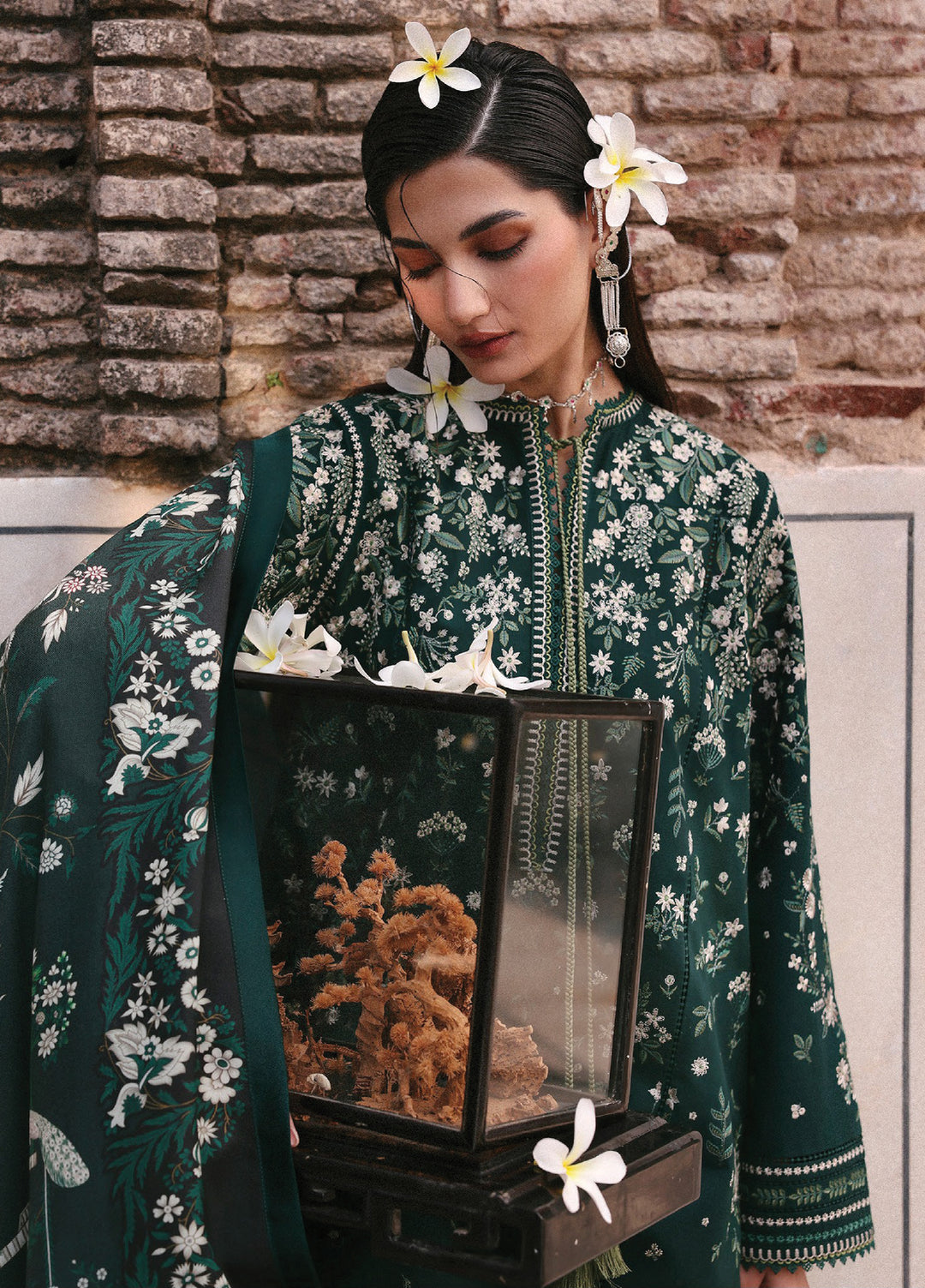 Jugnu by Hussain Rehar Unstitched Khaddar Embroidered Suits 3 Piece HRR25JK Bita - Winter Collection