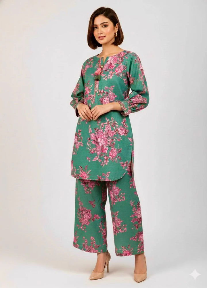 Tosheeza Saith Women Pret Khaddar 2 Piece D-1 - Winter Collection