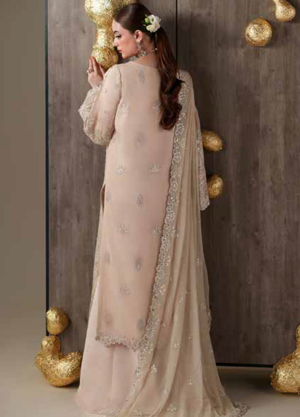 Nouvelle by Emaan Adeel Unstitched Embroidered Chiffon 3 Piece Suit EA26UNC Camallie - Festive Collection